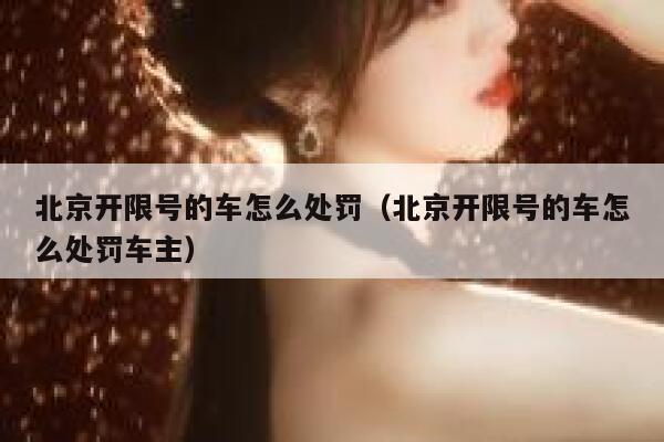 北京开限号的车怎么处罚（北京开限号的车怎么处罚车主） 第1张