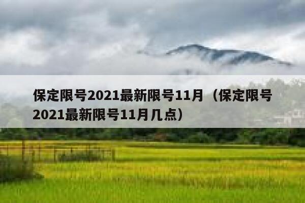 保定限号2021最新限号11月(保定限号2021最新限号11月几点) 第1张 保定限号2021最新限号11月(保定限号2021最新限号11月几点) 第1张
