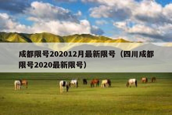成都限号202012月最新限号（四川成都限号2020最新限号） 第1张