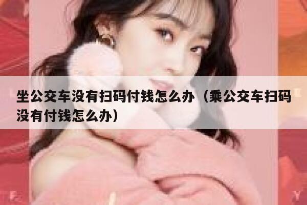 坐公交车没有扫码付钱怎么办（乘公交车扫码没有付钱怎么办） 第1张