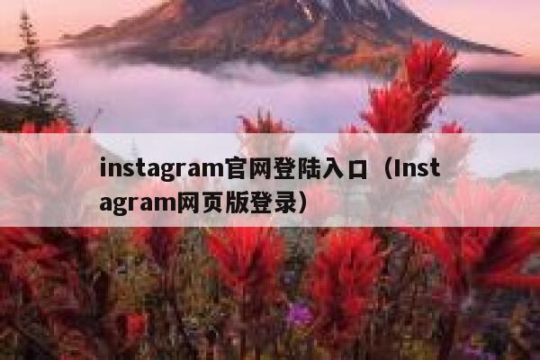 instagram官网登陆入口（Instagram网页版登录） 第1张