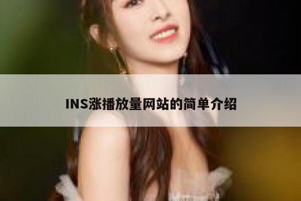 INS涨播放量网站的简单介绍 第1张