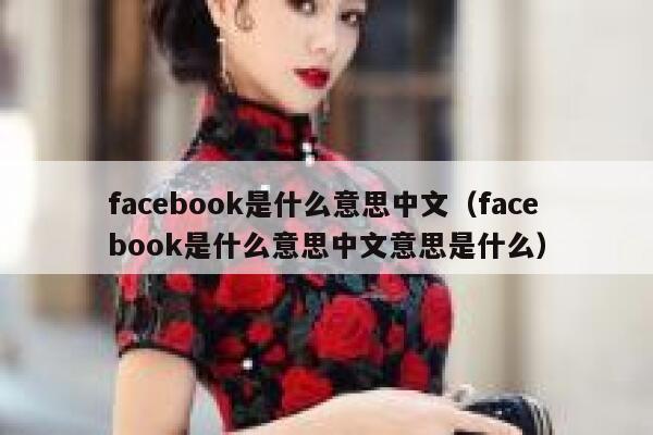 facebook是什么意思中文（facebook是什么意思中文意思是什么） 第1张