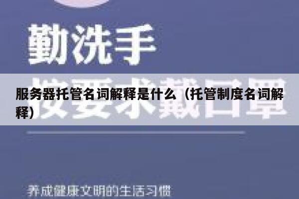服务器托管名词解释是什么（托管制度名词解释） 第1张
