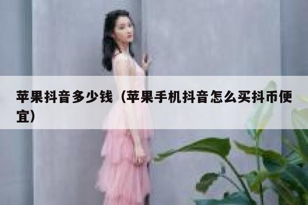 苹果抖音多少钱（苹果手机抖音怎么买抖币便宜） 第1张