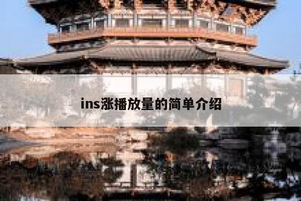 ins涨播放量的简单介绍 第1张
