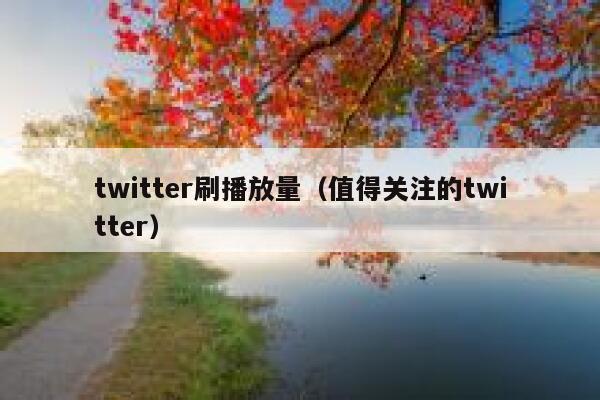 twitter刷播放量（值得关注的twitter） 第1张
