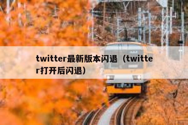 twitter最新版本闪退（twitter打开后闪退） 第1张