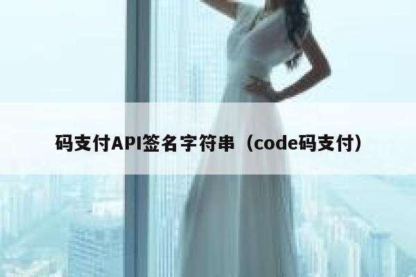 码支付API签名字符串（code码支付） 第1张