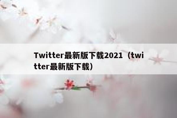 Twitter最新版下载2021（twitter最新版下载） 第1张