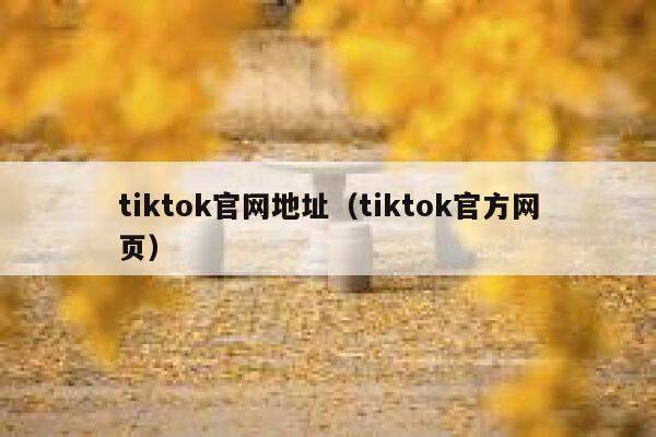tiktok官网地址（tiktok官方网页） 第1张