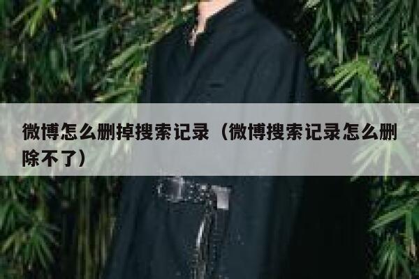 微博怎么删掉搜索记录（微博搜索记录怎么删除不了） 第1张