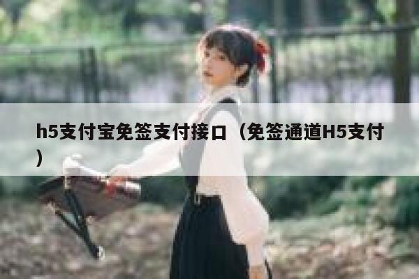 h5支付宝免签支付接口（免签通道H5支付） 第1张