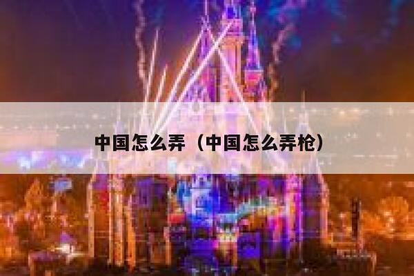 中国怎么弄（中国怎么弄枪） 第1张