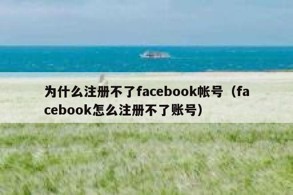 为什么注册不了facebook帐号(facebook怎么注册不了账号) 第1张 为什么注册不了facebook帐号(facebook怎么注册不了账号) 第1张
