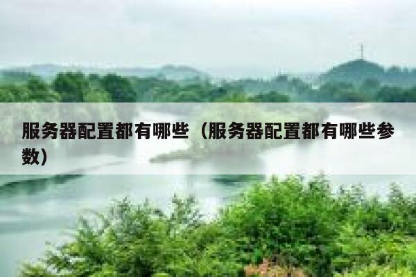服务器配置都有哪些（服务器配置都有哪些参数） 第1张