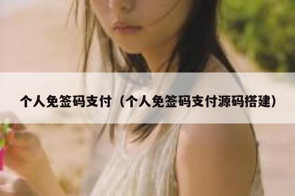 个人免签码支付（个人免签码支付源码搭建） 第1张