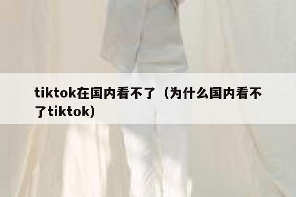 tiktok在国内看不了（为什么国内看不了tiktok） 第1张