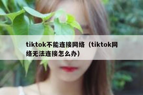 tiktok不能连接网络（tiktok网络无法连接怎么办） 第1张