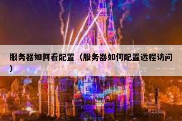 服务器如何看配置（服务器如何配置远程访问） 第1张