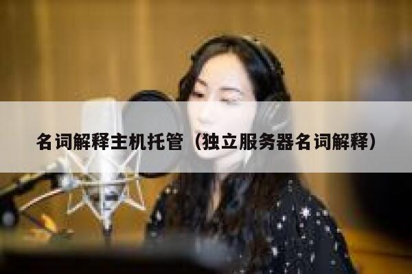 名词解释主机托管（独立服务器名词解释） 第1张