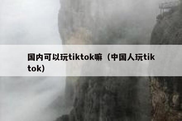 国内可以玩tiktok嘛（中国人玩tiktok） 第1张