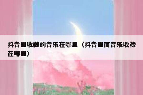 抖音里收藏的音乐在哪里（抖音里面音乐收藏在哪里） 第1张