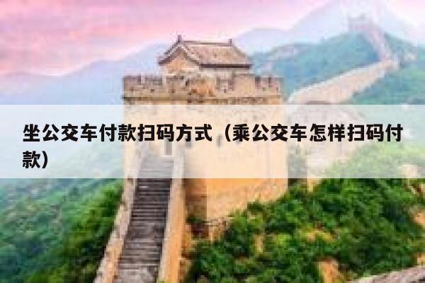 坐公交车付款扫码方式（乘公交车怎样扫码付款） 第1张