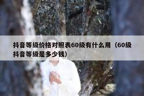 抖音等级价格对照表60级有什么用（60级抖音等级是多少钱） 第1张