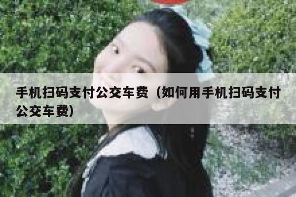 手机扫码支付公交车费（如何用手机扫码支付公交车费） 第1张