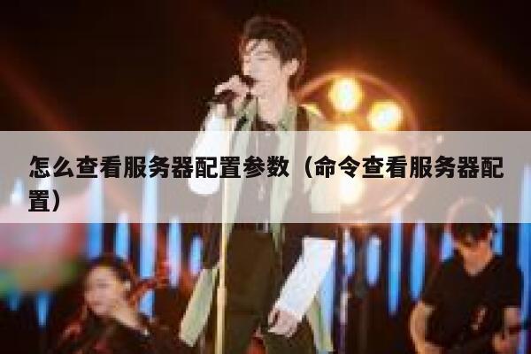 怎么查看服务器配置参数（命令查看服务器配置） 第1张