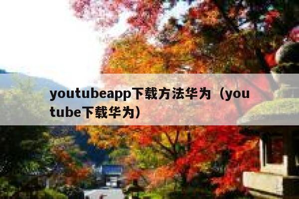 youtubeapp下载方法华为（youtube下载华为） 第1张