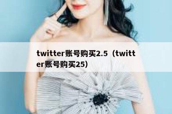 twitter账号购买2.5（twitter账号购买25） 第1张