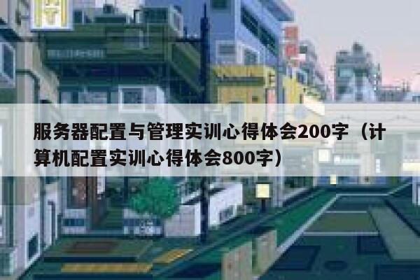 服务器配置与管理实训心得体会200字（计算机配置实训心得体会800字） 第1张