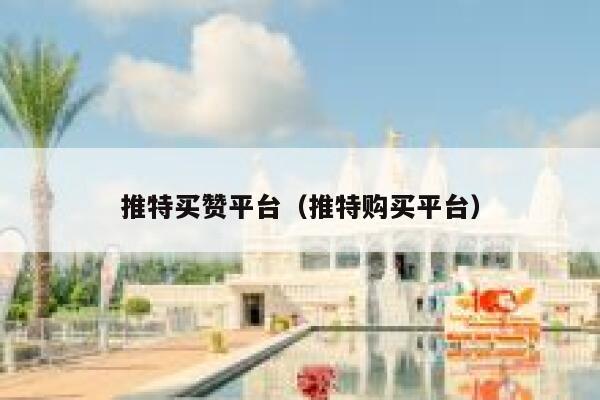 推特买赞平台（推特购买平台） 第1张