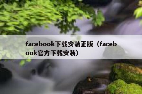 facebook下载安装正版（facebook官方下载安装） 第1张