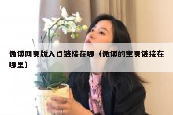 微博网页版入口链接在哪（微博的主页链接在哪里） 第1张