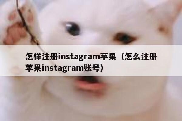 怎样注册instagram苹果（怎么注册苹果instagram账号） 第1张