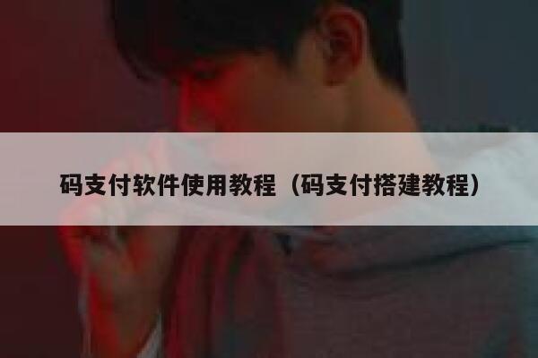 码支付软件使用教程（码支付搭建教程） 第1张