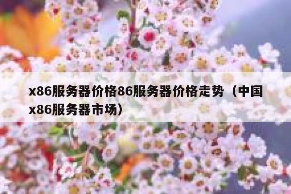 x86服务器价格86服务器价格走势（中国x86服务器市场） 第1张