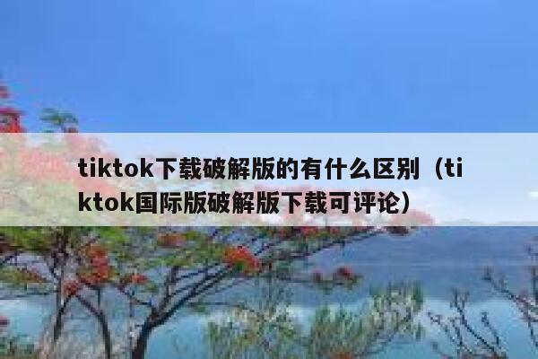 tiktok下载破解版的有什么区别（tiktok国际版破解版下载可评论） 第1张