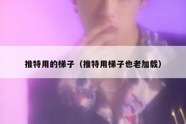 推特用的梯子（推特用梯子也老加载） 第1张