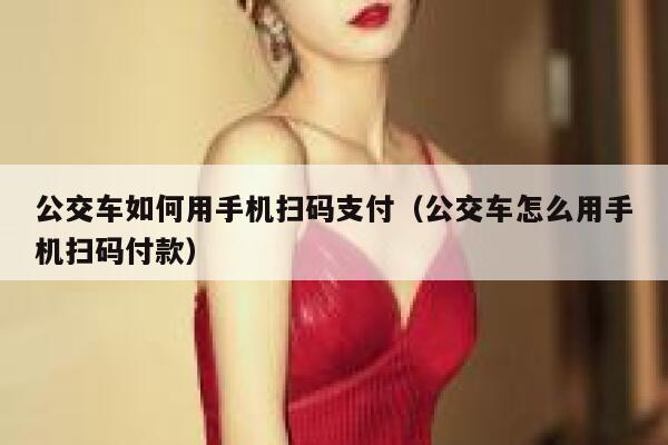 公交车如何用手机扫码支付（公交车怎么用手机扫码付款） 第1张