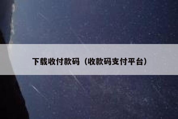 下载收付款码（收款码支付平台） 第1张