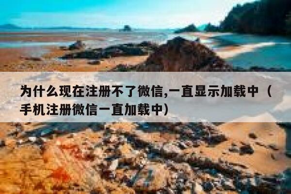 为什么现在注册不了微信,一直显示加载中（手机注册微信一直加载中） 第1张