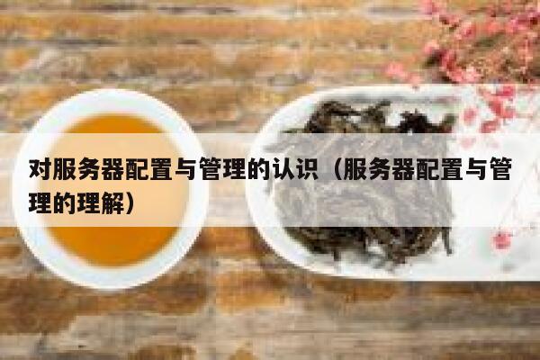 对服务器配置与管理的认识（服务器配置与管理的理解） 第1张