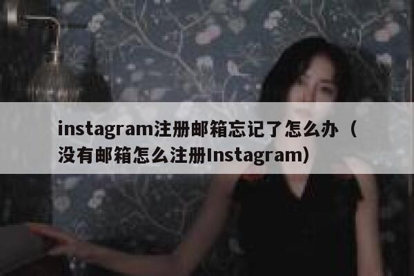 instagram注册邮箱忘记了怎么办（没有邮箱怎么注册Instagram） 第1张