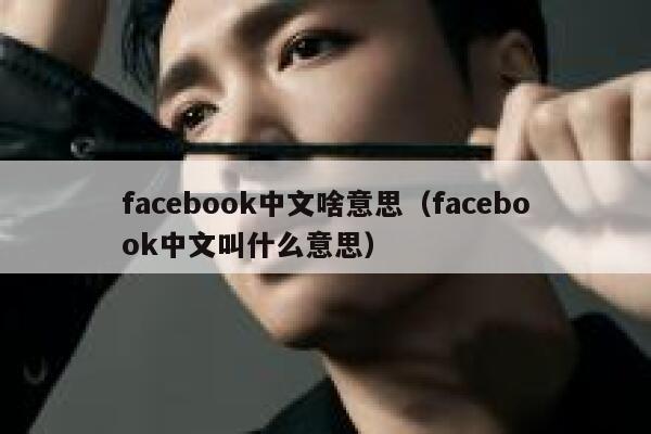 facebook中文啥意思（facebook中文叫什么意思） 第1张