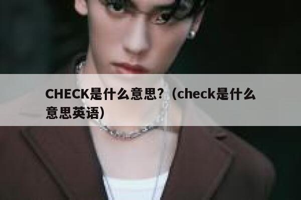CHECK是什么意思?（check是什么意思英语） 第1张