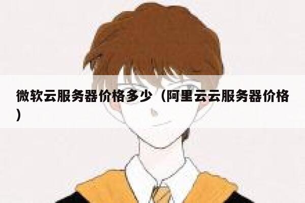 微软云服务器价格多少（阿里云云服务器价格） 第1张